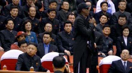 Dennis Rodman's speech in North Korea (Screengrab from Vice)