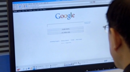 North Korean using Google (Screengrab from Vice)